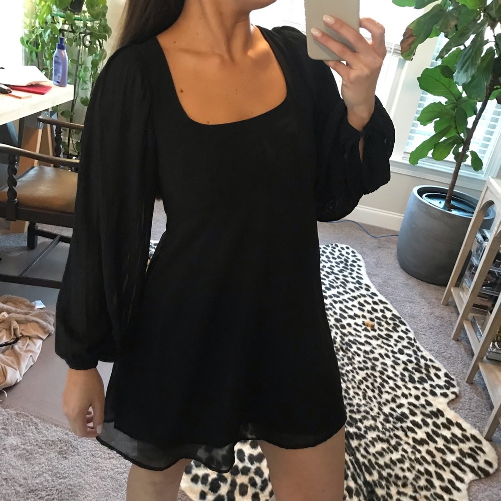 Black babydoll dress